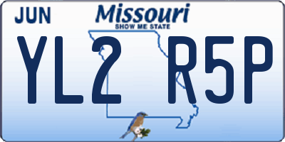 MO license plate YL2R5P