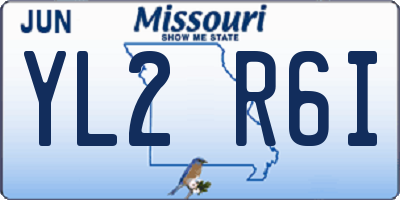 MO license plate YL2R6I