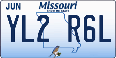 MO license plate YL2R6L