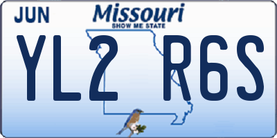 MO license plate YL2R6S