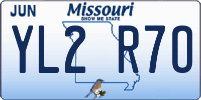 MO license plate YL2R7O