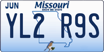 MO license plate YL2R9S
