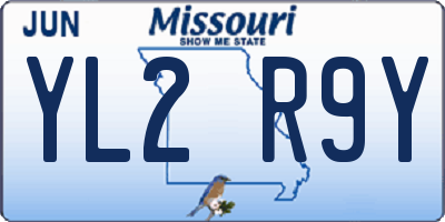 MO license plate YL2R9Y