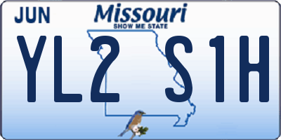 MO license plate YL2S1H