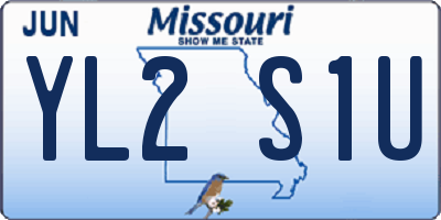 MO license plate YL2S1U