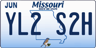 MO license plate YL2S2H
