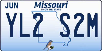 MO license plate YL2S2M