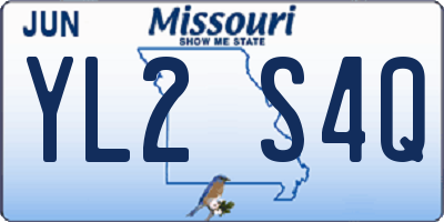 MO license plate YL2S4Q