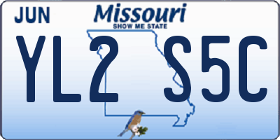 MO license plate YL2S5C