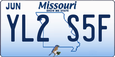 MO license plate YL2S5F
