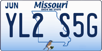 MO license plate YL2S5G