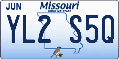 MO license plate YL2S5Q