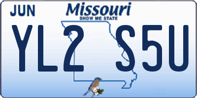 MO license plate YL2S5U