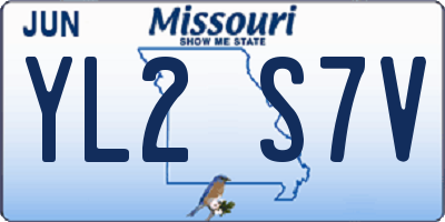 MO license plate YL2S7V