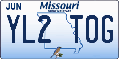 MO license plate YL2T0G