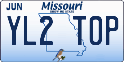 MO license plate YL2T0P