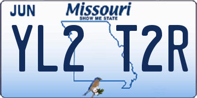 MO license plate YL2T2R
