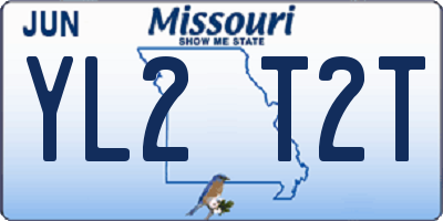 MO license plate YL2T2T