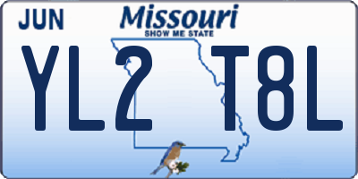 MO license plate YL2T8L