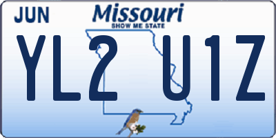 MO license plate YL2U1Z