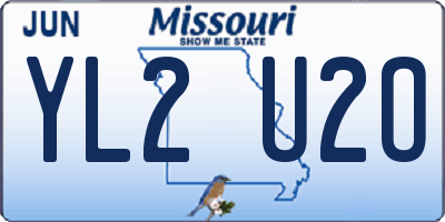 MO license plate YL2U2O