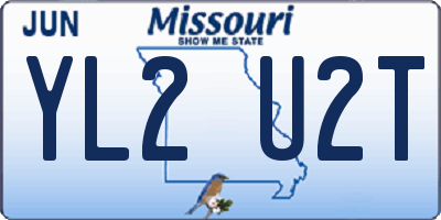 MO license plate YL2U2T