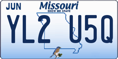 MO license plate YL2U5Q