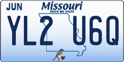 MO license plate YL2U6Q