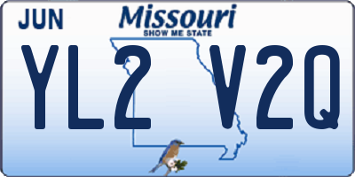 MO license plate YL2V2Q
