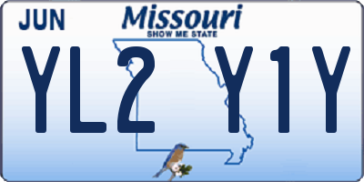 MO license plate YL2Y1Y
