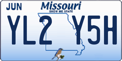 MO license plate YL2Y5H