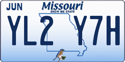 MO license plate YL2Y7H