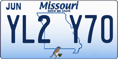 MO license plate YL2Y7O