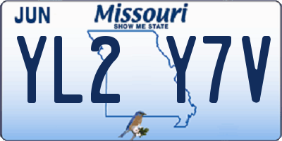 MO license plate YL2Y7V