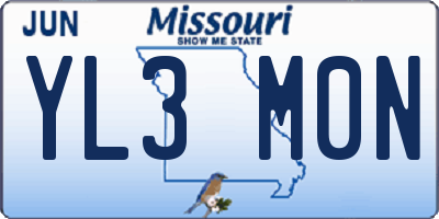 MO license plate YL3M0N
