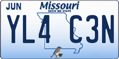 MO license plate YL4C3N