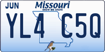 MO license plate YL4C5Q