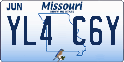 MO license plate YL4C6Y