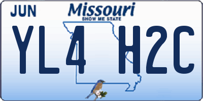 MO license plate YL4H2C