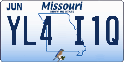 MO license plate YL4I1Q
