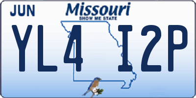 MO license plate YL4I2P