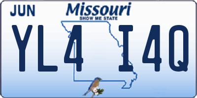 MO license plate YL4I4Q