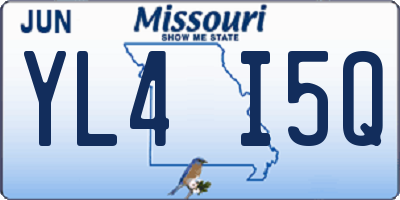 MO license plate YL4I5Q