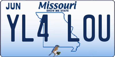 MO license plate YL4L0U