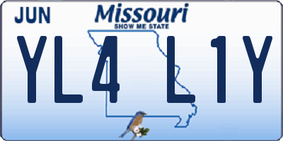 MO license plate YL4L1Y