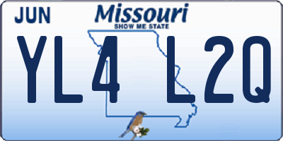 MO license plate YL4L2Q