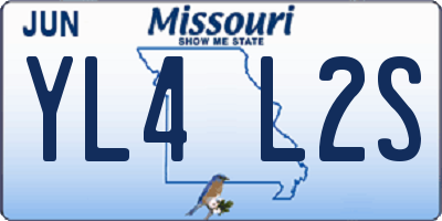 MO license plate YL4L2S