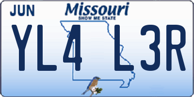 MO license plate YL4L3R