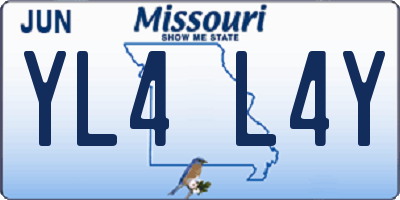 MO license plate YL4L4Y