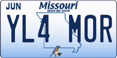 MO license plate YL4M0R